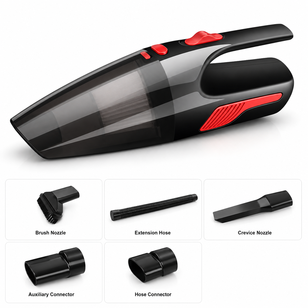 LEVARIA™ TurboVac CarPro 120W – Wet & Dry Car Vacuum Cleaner