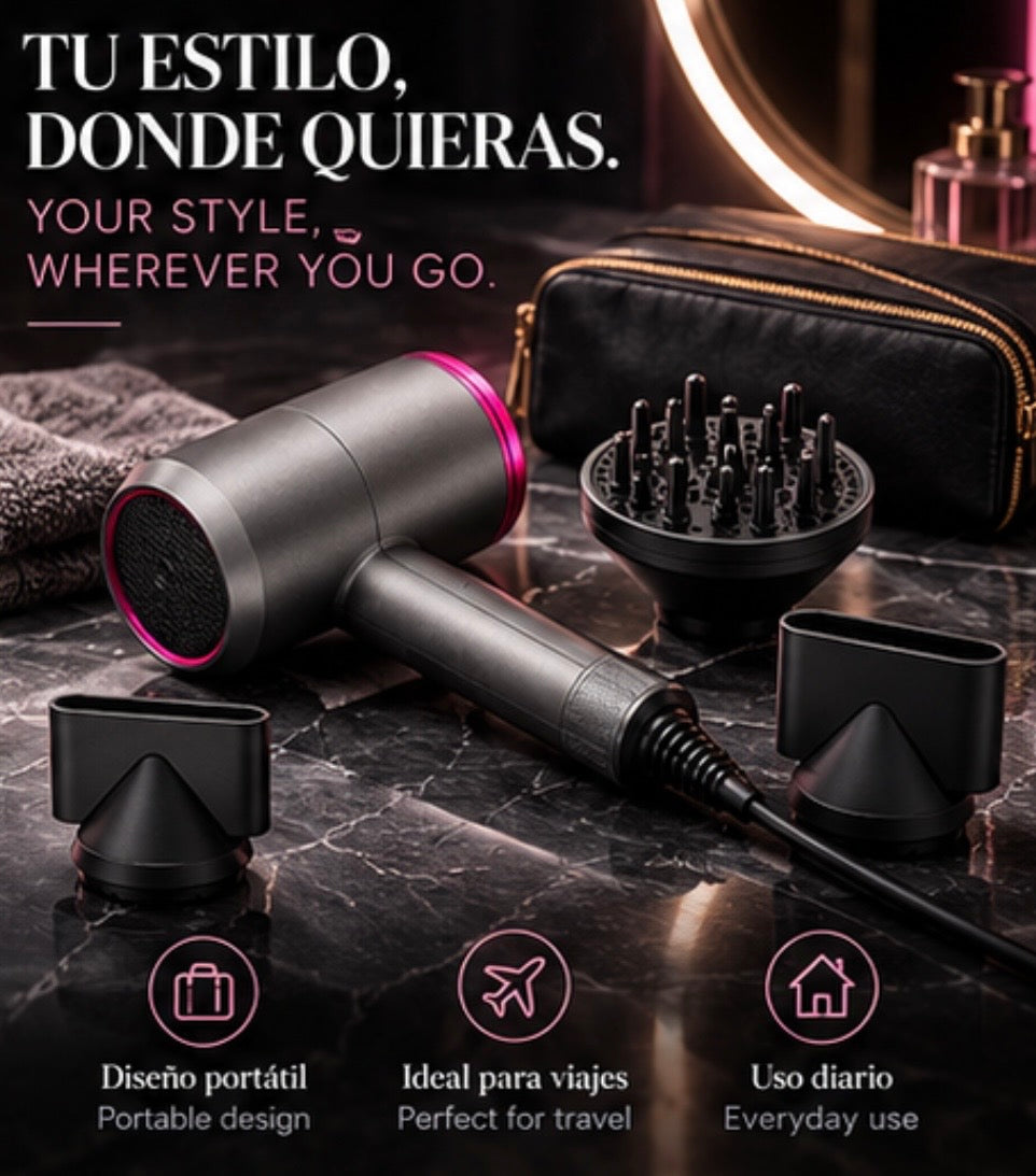 Hair Dryer 1400w 110V   220V Hairdryer Hair Blow Dryer Fast Straight Hot Air Styler 3 Heat Setting 2 Speed  Ne Setting
