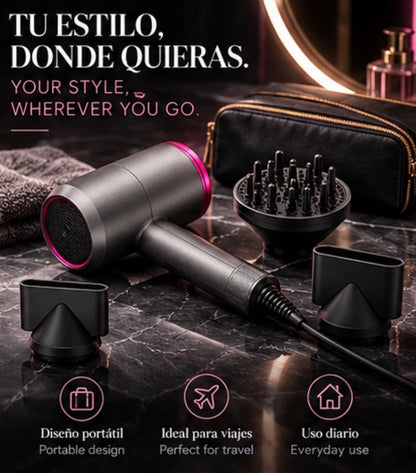 Hair Dryer 1400w 110V   220V Hairdryer Hair Blow Dryer Fast Straight Hot Air Styler 3 Heat Setting 2 Speed  Ne Setting