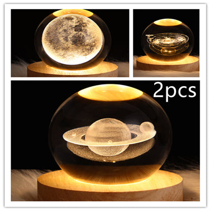 LEVARIA™ CrystalGlow Lamp – 3D Crystal Night Light