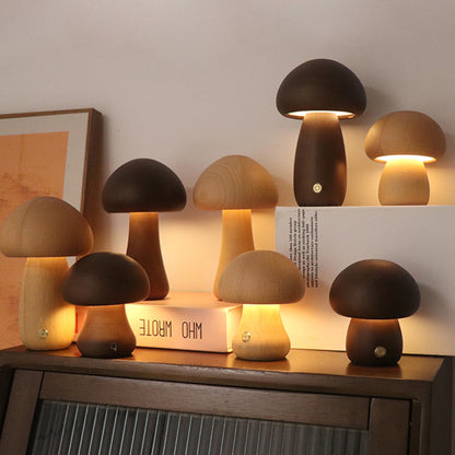 LEVARIA™ Lámpara Nocturna Minimalista de Madera | Luz Cálida para un Ambiente Relajante