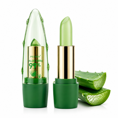 Aloe Vera Gel Color Changing Lipstick Gloss Moisturizer Anti-drying Lightening Fine Lines Lip Balm Care