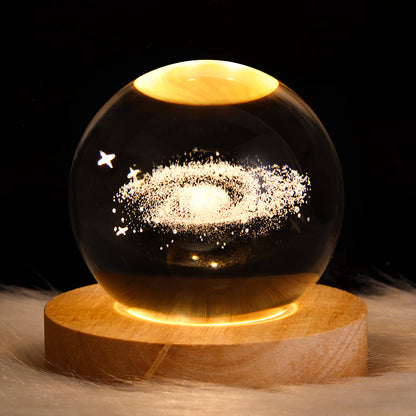 LEVARIA™ CrystalGlow Lamp – 3D Crystal Night Light