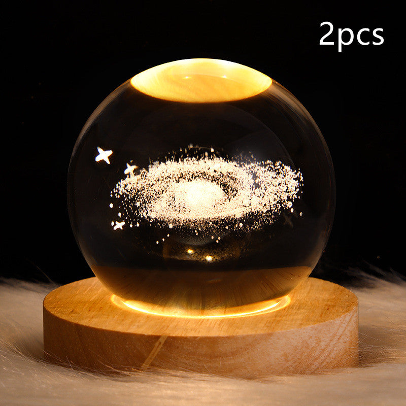 LEVARIA™ CrystalGlow Lamp – 3D Crystal Night Light