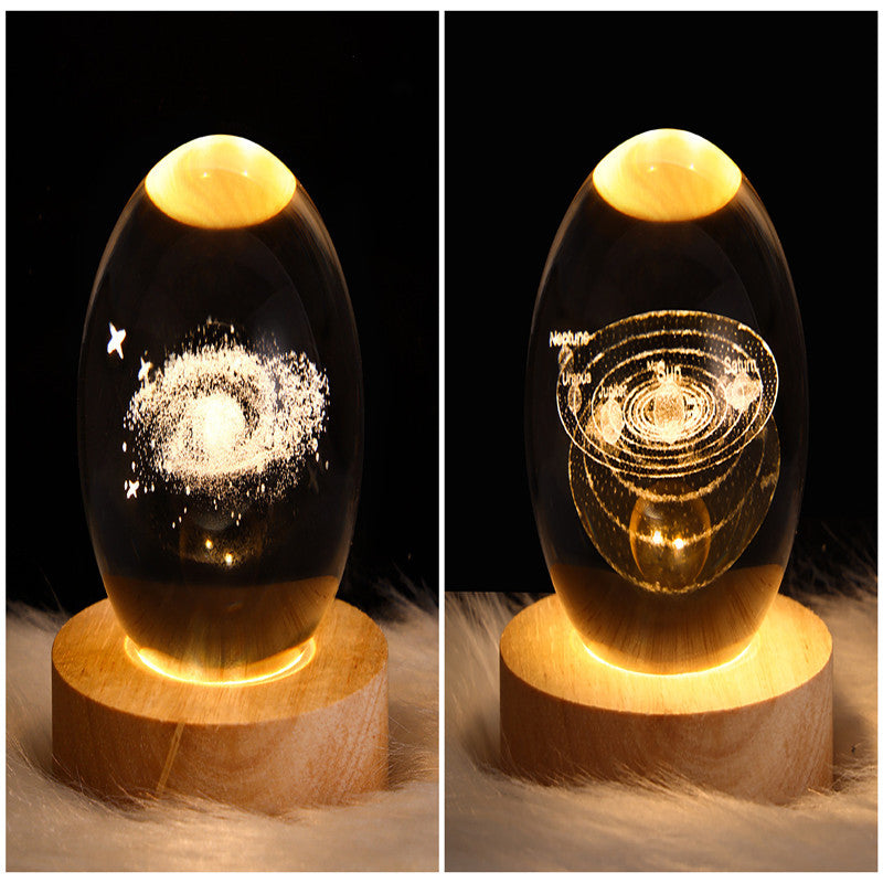 LEVARIA™ CrystalGlow Lamp – 3D Crystal Night Light