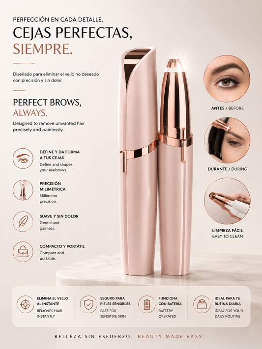 LEVARIA™ Electric Eyebrow Remover — Perfect Painless Precision in Seconds