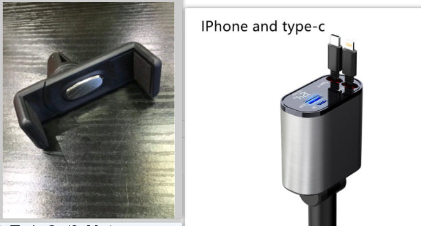 LEVARIA™ VoltDrive Pro – Ultra Fast Retractable Car Charger