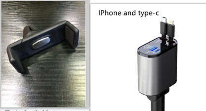 LEVARIA™ VoltDrive Pro – Ultra Fast Retractable Car Charger