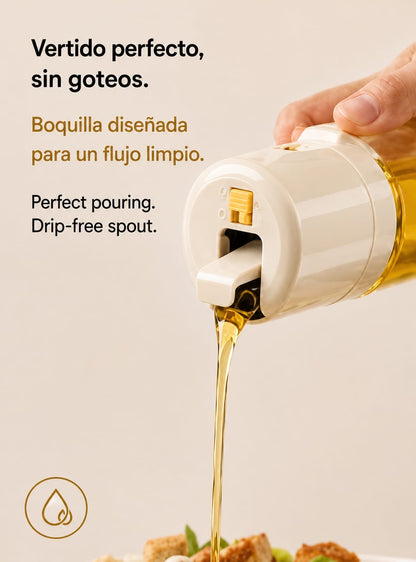 LEVARIA™ 2 in 1, Cooking Oil Bottle, Spray and Oil Dispenser