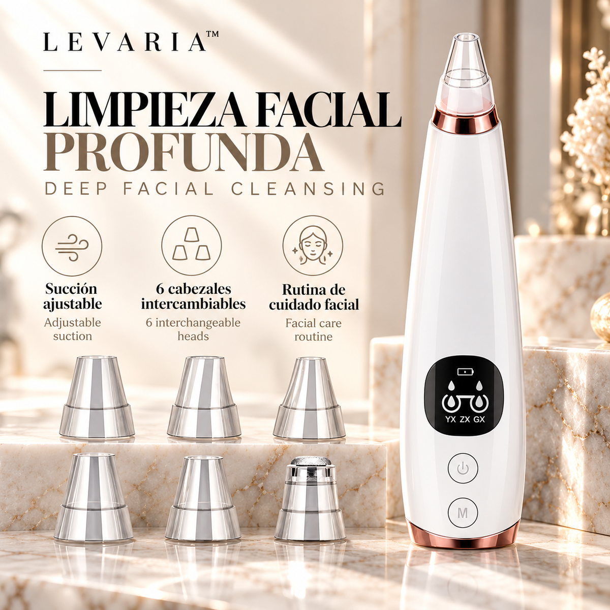 Facial instrument cleanser