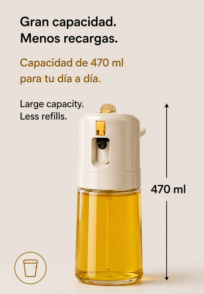 LEVARIA™ 2 in 1, Cooking Oil Bottle, Spray and Oil Dispenser