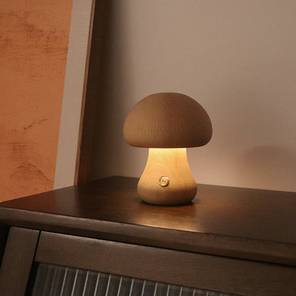 LEVARIA™ Lámpara Nocturna Minimalista de Madera | Luz Cálida para un Ambiente Relajante