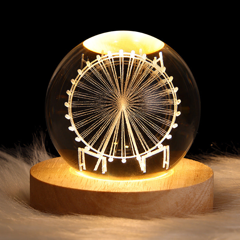 LEVARIA™ CrystalGlow Lamp – 3D Crystal Night Light