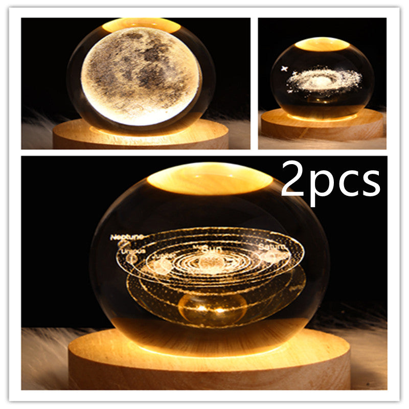 LEVARIA™ CrystalGlow Lamp – 3D Crystal Night Light