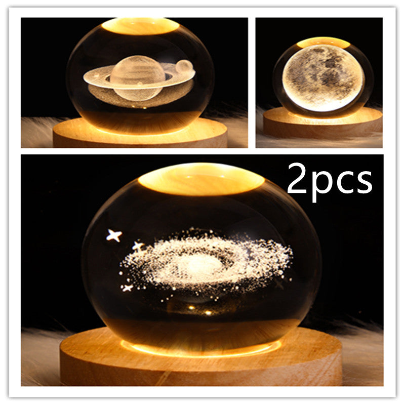 LEVARIA™ CrystalGlow Lamp – 3D Crystal Night Light