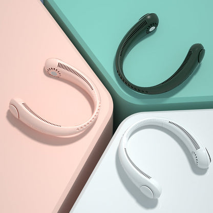 Leafless Hanging Neck Fan USB Charging Silent Lazy Fan