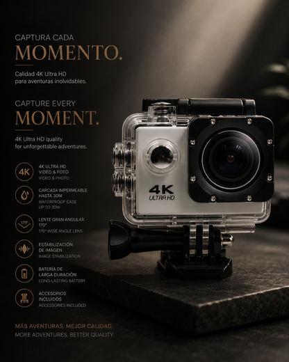 4K Waterproof Sports Camera