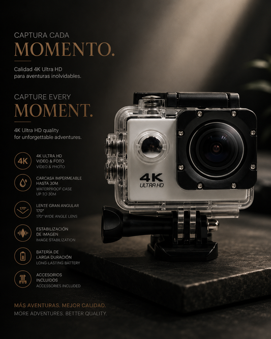 LEVARIA™ VisionCam 4K – Ultra HD Action Camera