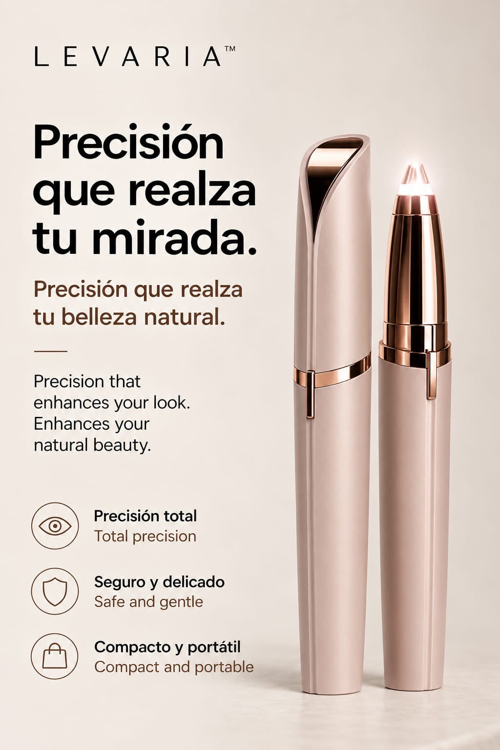 LEVARIA™ Electric Eyebrow Remover — Perfect Painless Precision in Seconds
