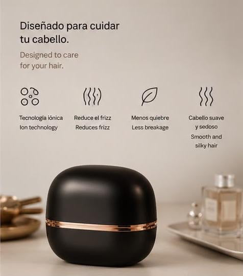 LEVARIA™ Cordless Hair Straightening Brush with Rechargeable Battery – Anti-Frizz, Fast Heating, and 3 Temperature Levels