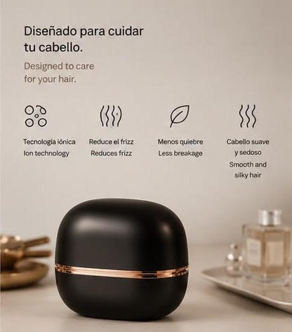 LEVARIA™ Cordless Hair Straightening Brush with Rechargeable Battery – Anti-Frizz, Fast Heating, and 3 Temperature Levels