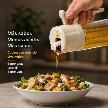 LEVARIA™ 2 in 1, Cooking Oil Bottle, Spray and Oil Dispenser
