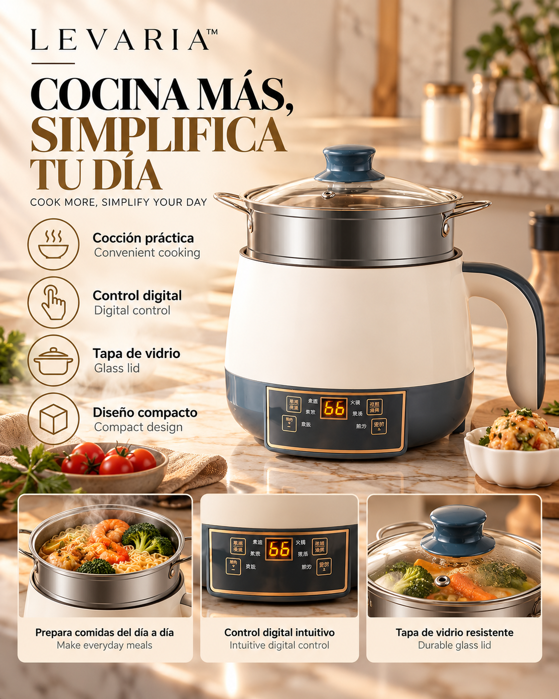 Multifunctional Electric Cooking Pot For Student Dormitories