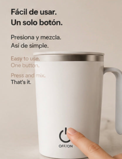 LEVARIA™ Magnetic Stirring Mug, Portable, Ideal for Coffee and Smoothies