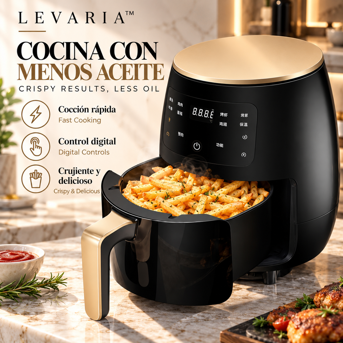 Air Fryer Smart Touch Home Electric Fryer
