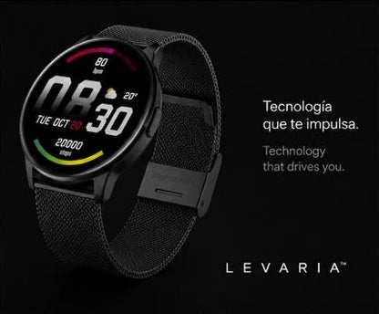 LEVARIA™ Noir Watch – Luxury Smartwatch Edition