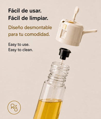 LEVARIA™ 2 in 1, Cooking Oil Bottle, Spray and Oil Dispenser