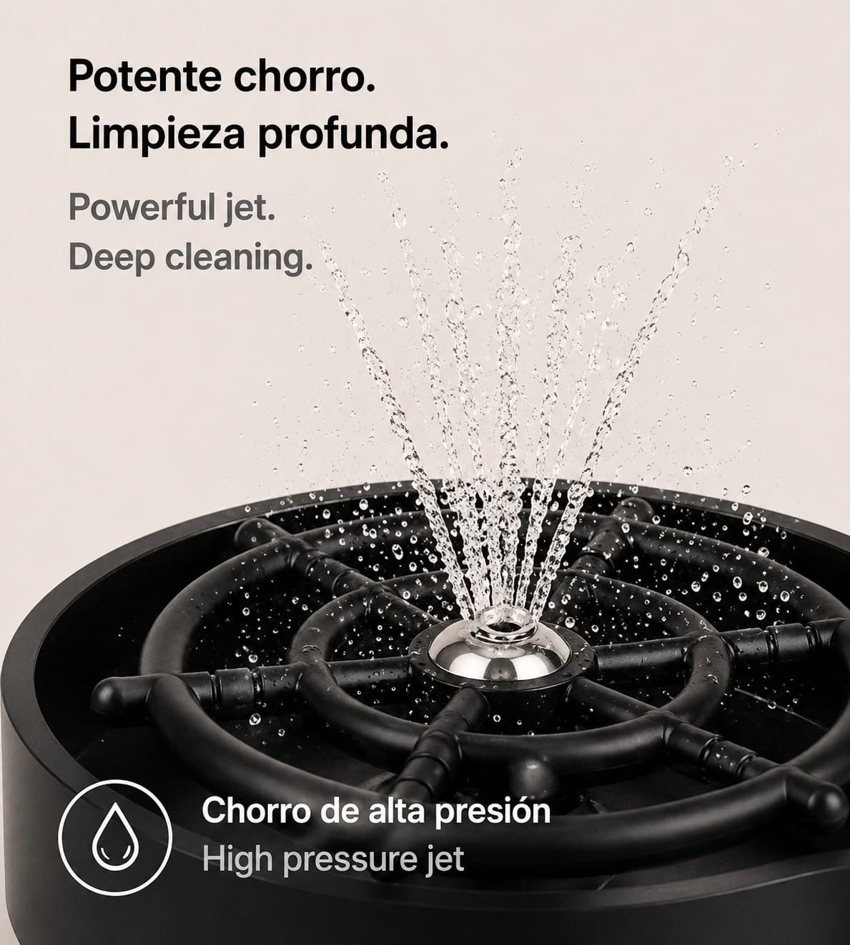 LEVARIA™ Pressure Glass Rinser — Quick Cleaning in Seconds Effortlessly