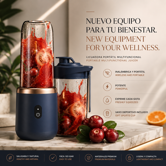 LEVARIA™ Mini licuadora portátil de 6 cuchillas