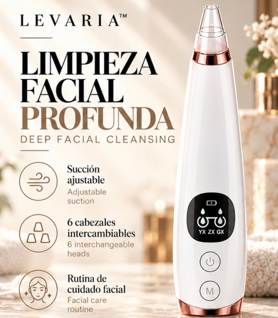 Facial instrument cleanser