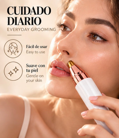 USB Charging Lipstick Shaver 2 In 1 Mini Electric Eyebrow Trimmer Facial Shaver Hair Removal Instrument
