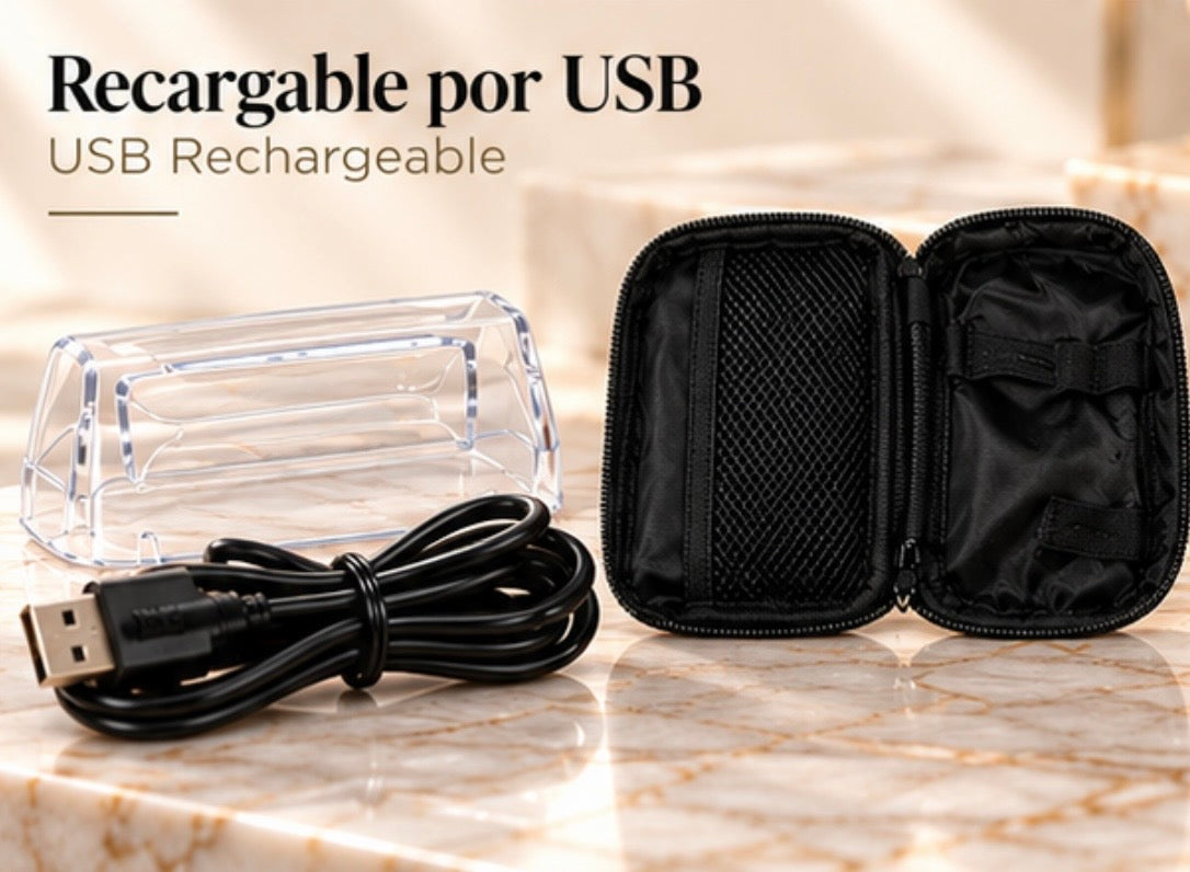 Large Capacity Lithium Battery LCD Display Two-In-One Stainless Steel Blade Shaver