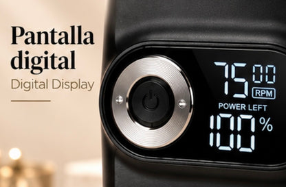 Large Capacity Lithium Battery LCD Display Two-In-One Stainless Steel Blade Shaver