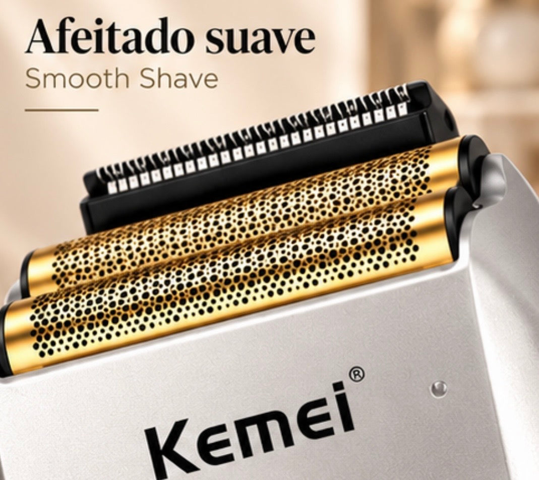 Large Capacity Lithium Battery LCD Display Two-In-One Stainless Steel Blade Shaver