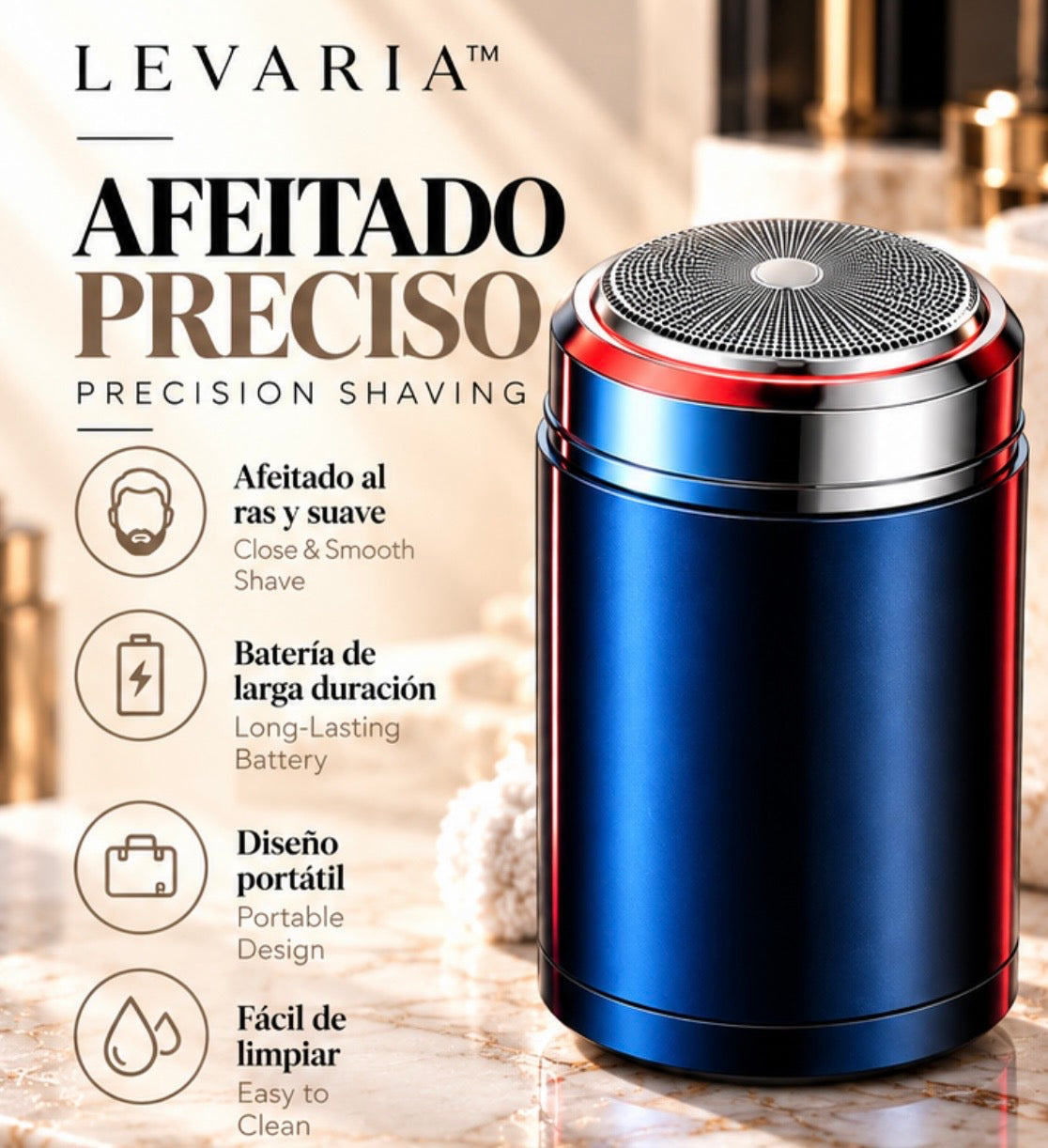 Mini Fully Washable Super Clean Portable Blade Men's Electric Shaver