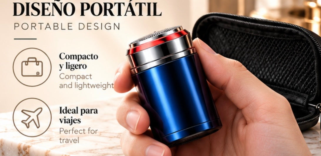 Mini Fully Washable Super Clean Portable Blade Men's Electric Shaver