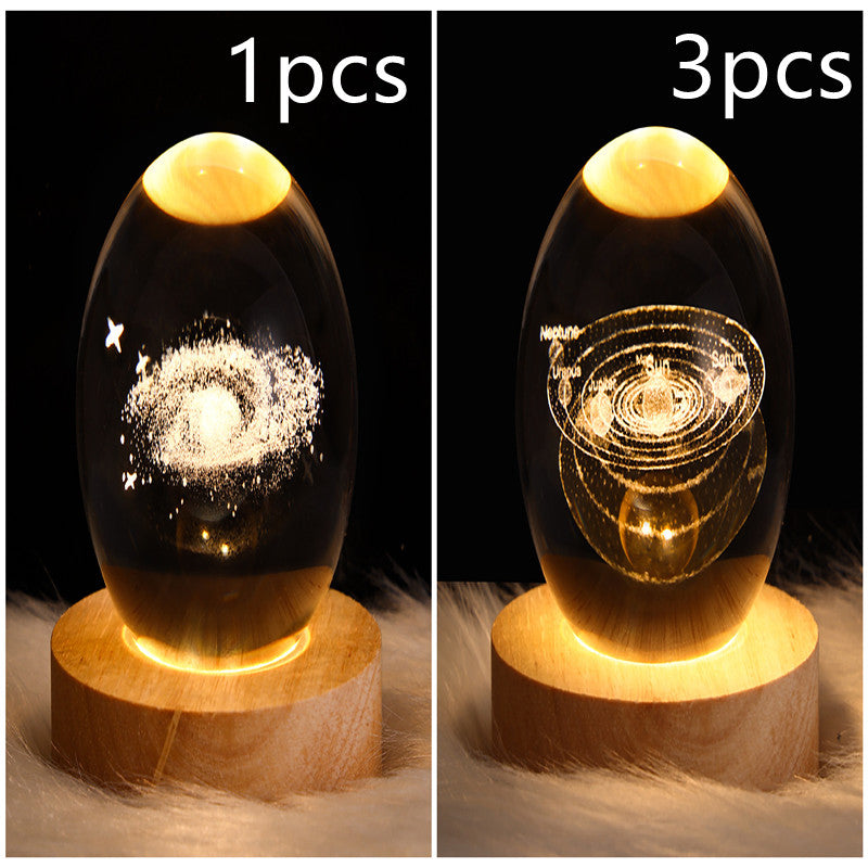 LEVARIA™ CrystalGlow Lamp – 3D Crystal Night Light
