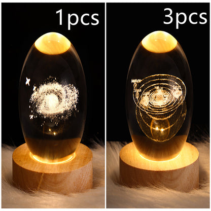 LEVARIA™ CrystalGlow Lamp – 3D Crystal Night Light