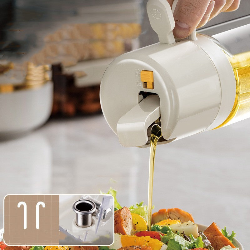 LEVARIA™ 2 en 1, botella de aceite de cocina, spray y dispensador de aceite
