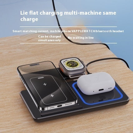 LEVARIA™ TrioCharge Pro – 3 In 1 Wireless Charging Station