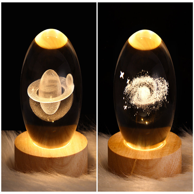 LEVARIA™ CrystalGlow Lamp – 3D Crystal Night Light