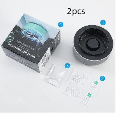 LEVARIA™ PureAir Ashtray – Smart Smoke Purifier Ashtray