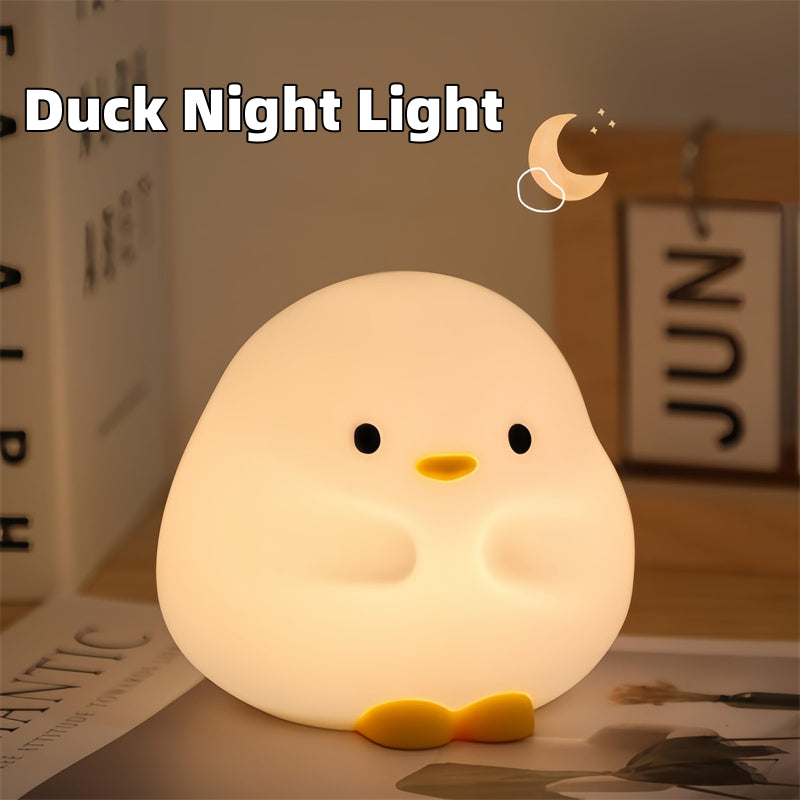 LEVARIA™ Lámpara Patito LED Táctil | Luz Nocturna Recargable Súper Tierna y Relajante