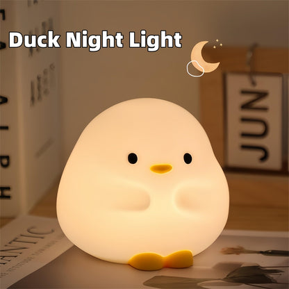 LEVARIA™ Lámpara Patito LED Táctil | Luz Nocturna Recargable Súper Tierna y Relajante