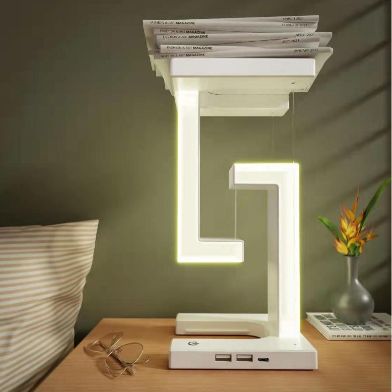 LEVARIA™ 3-in-1 Floating LED Lamp with Wireless Charging | Light, Decorate and Charge your Smartphone