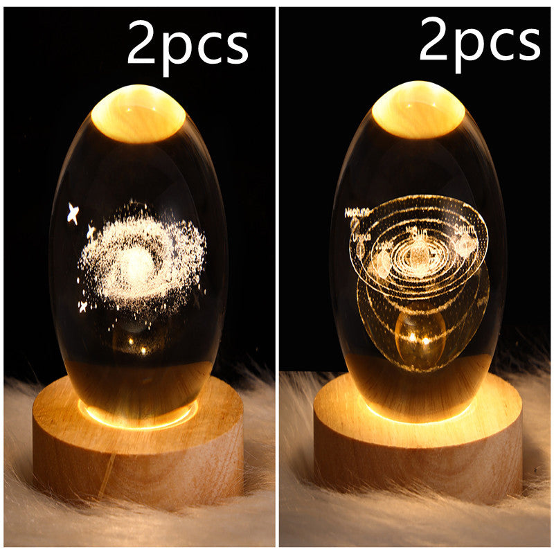 LEVARIA™ CrystalGlow Lamp – 3D Crystal Night Light
